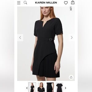 Karen Millen Black Asymmetrical Dress
